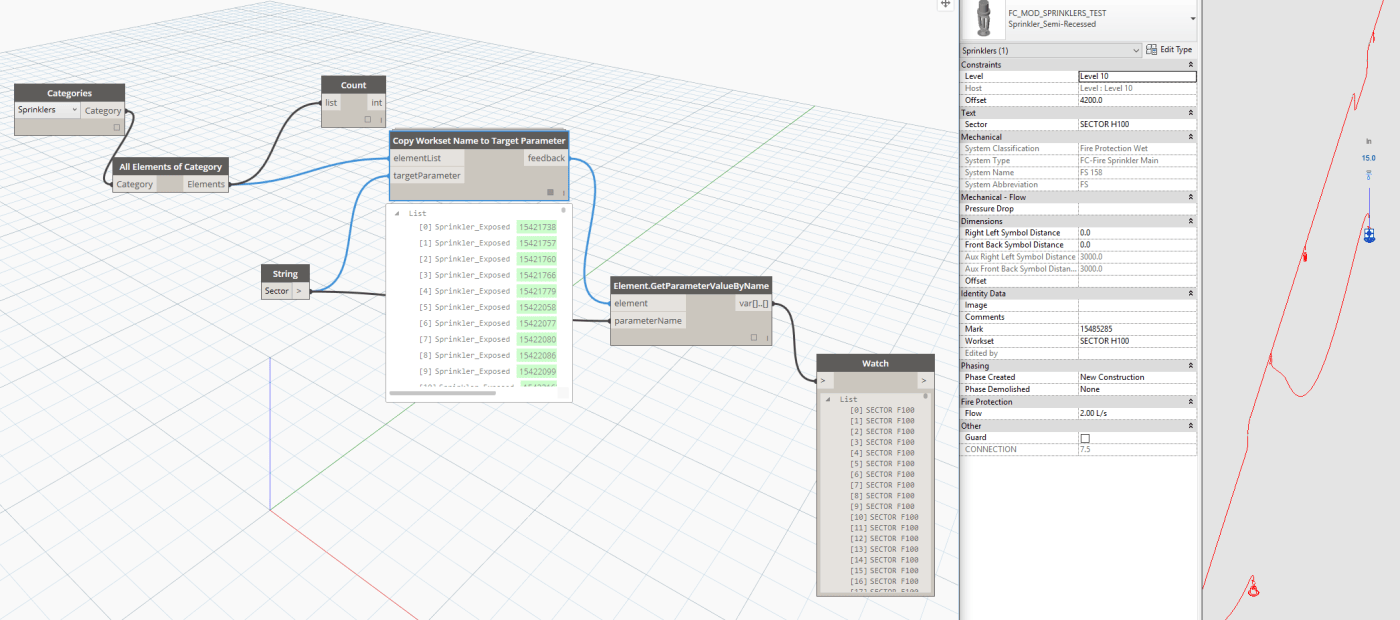 Copy Workset Name to Target Parameter – Dynamo Nodes