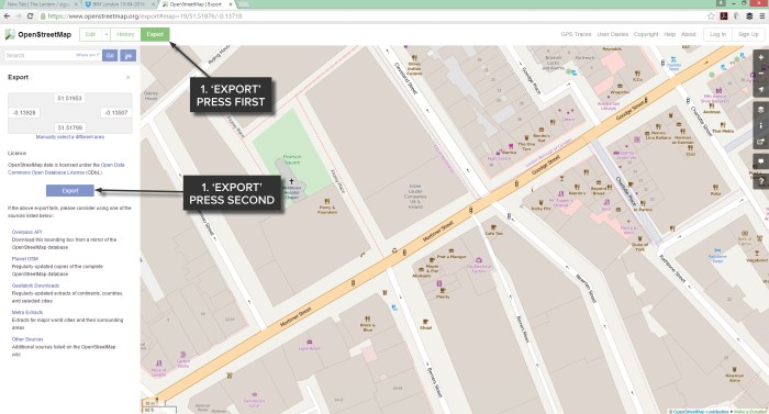 Website - OSM to Mass